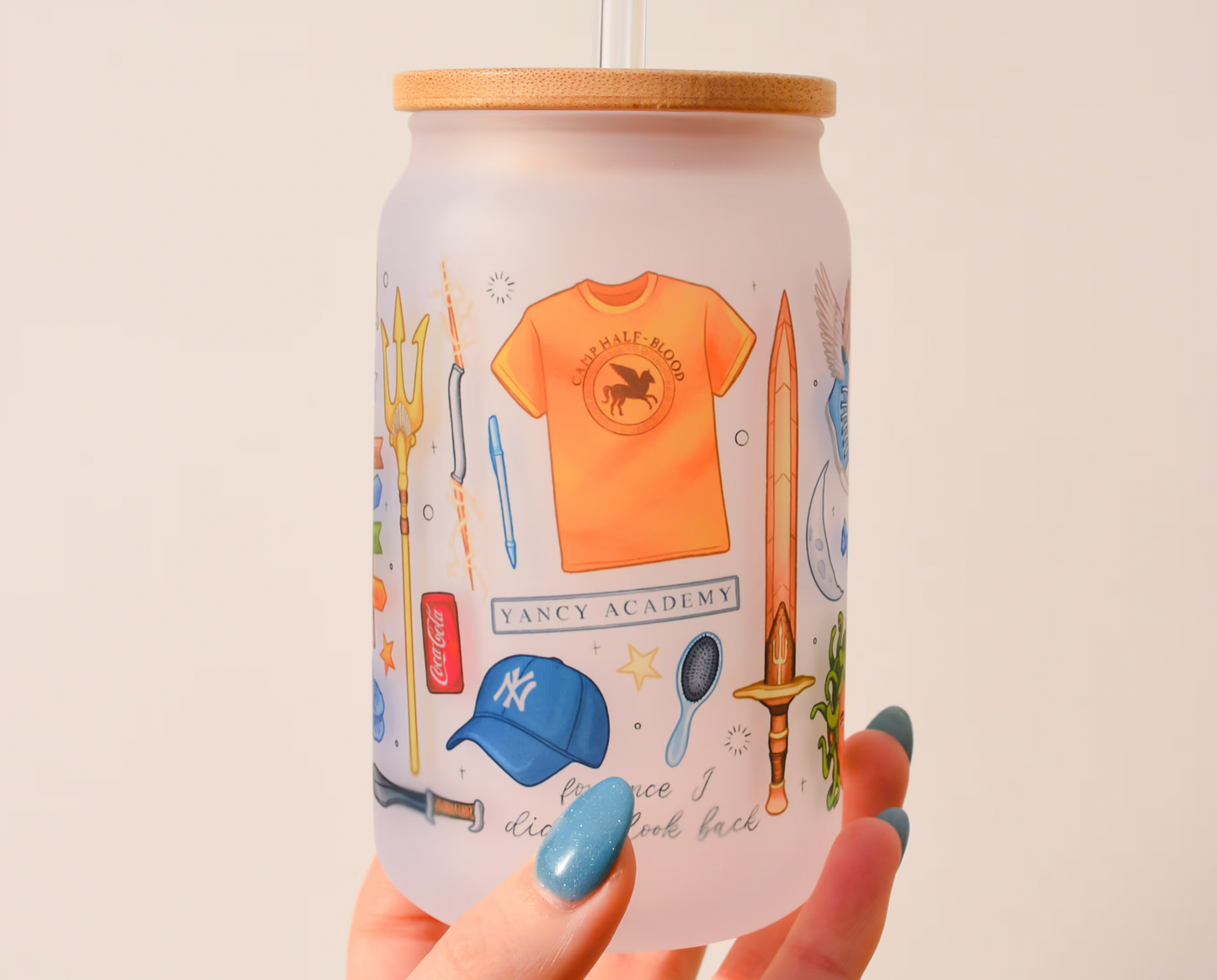 PJO Frosted Glass Cup | Bookish Inspired