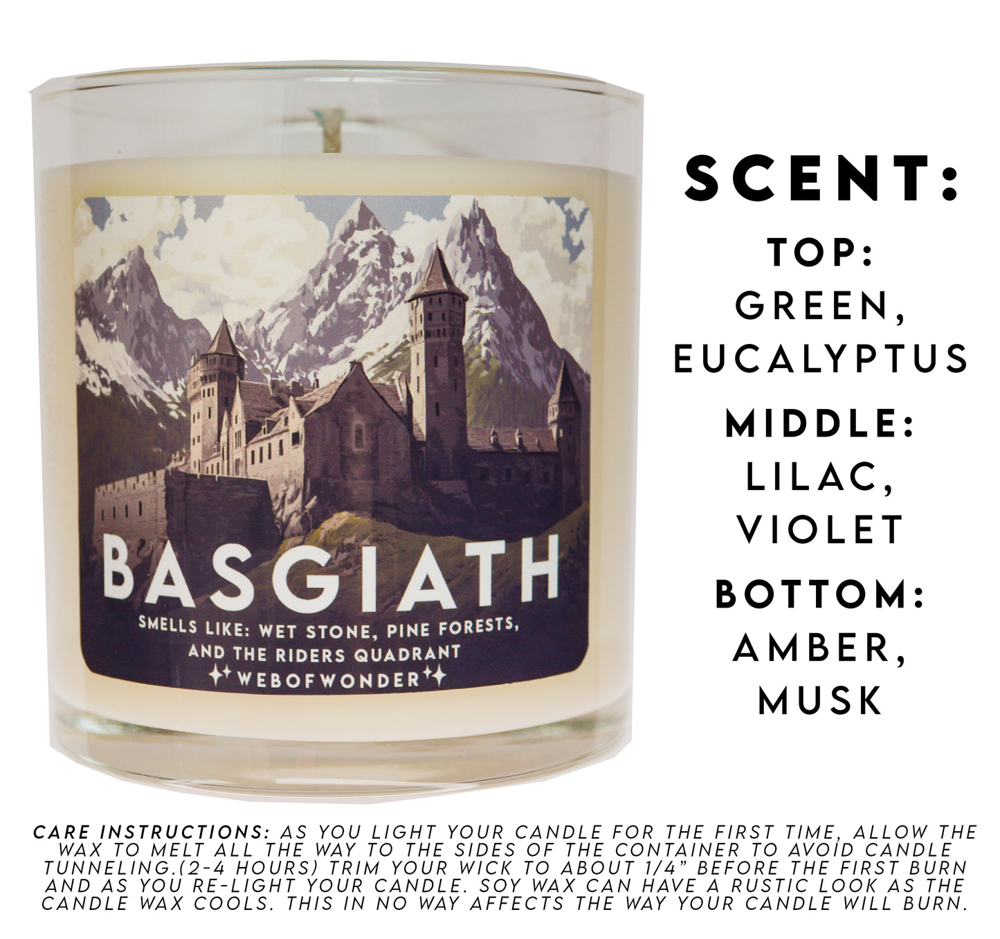Basgiath | Bookish Inspired | 100% Soy Wax Candle
