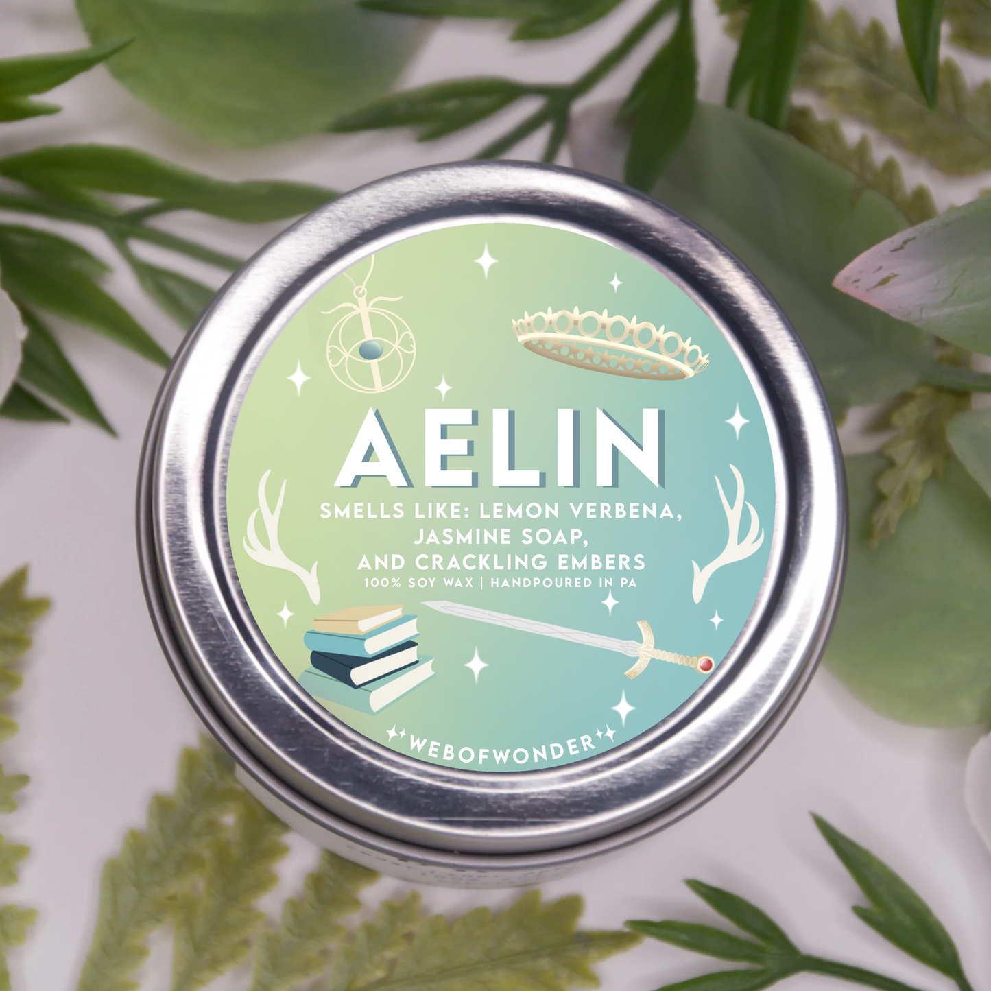 Aelin | Bookish Inspired | 100% Soy Wax Candle
