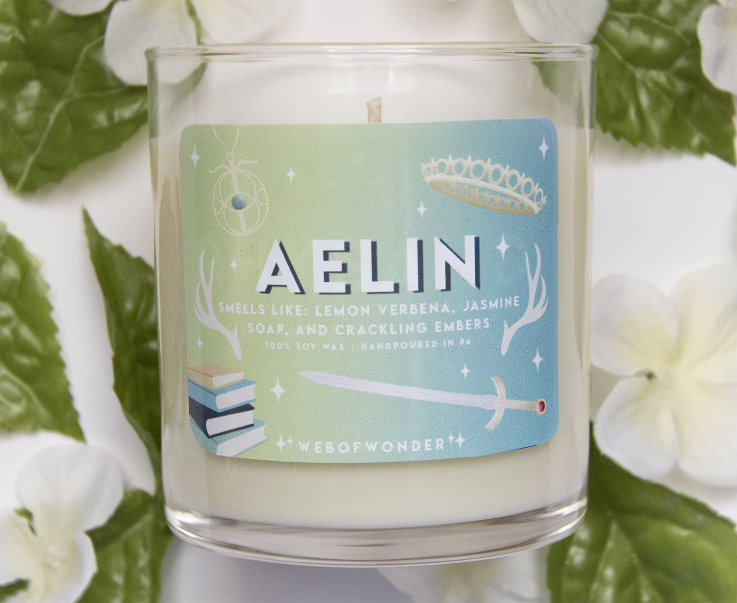 Aelin | Bookish Inspired | 100% Soy Wax Candle