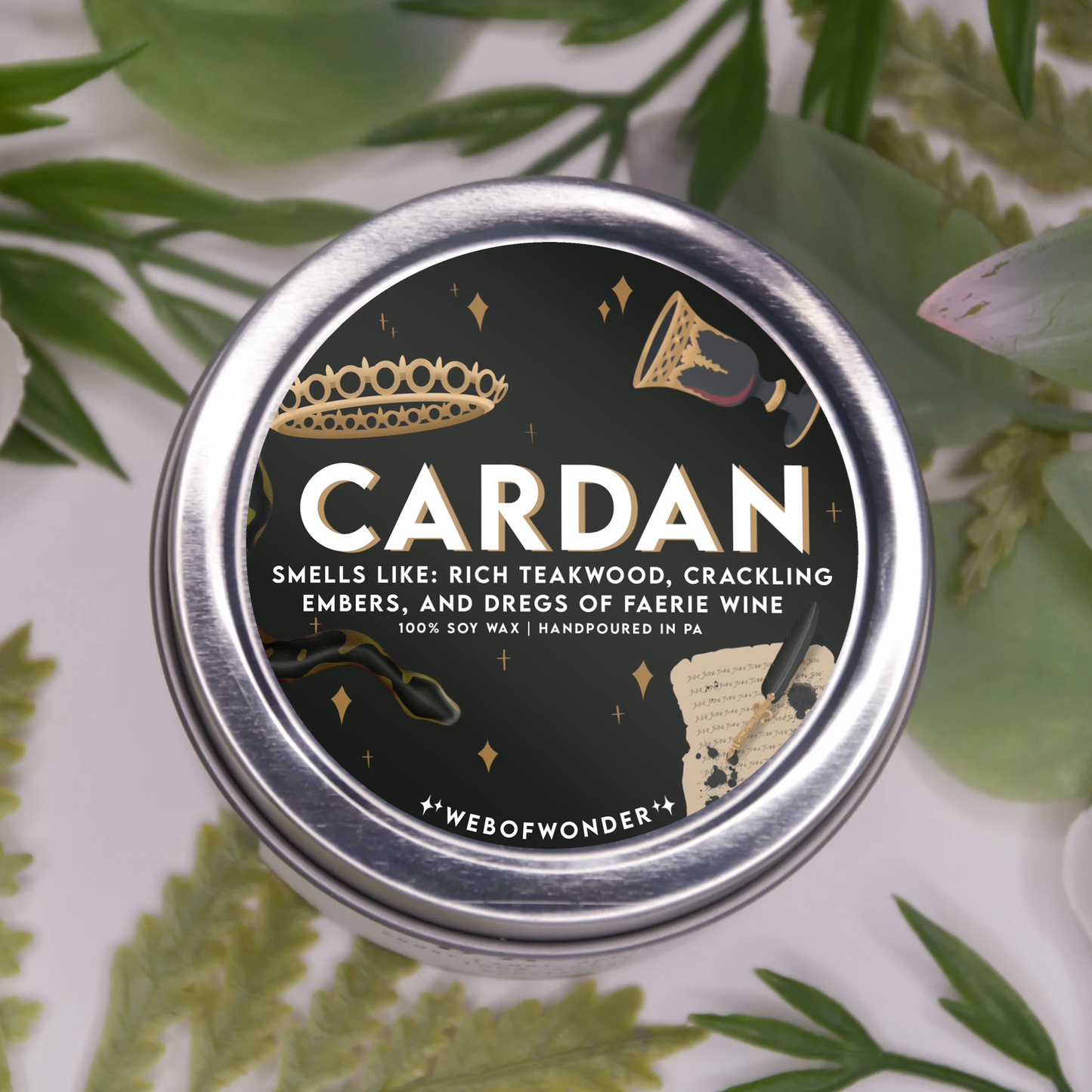 Cardan | Bookish Inspired | 100% Soy Wax Candle