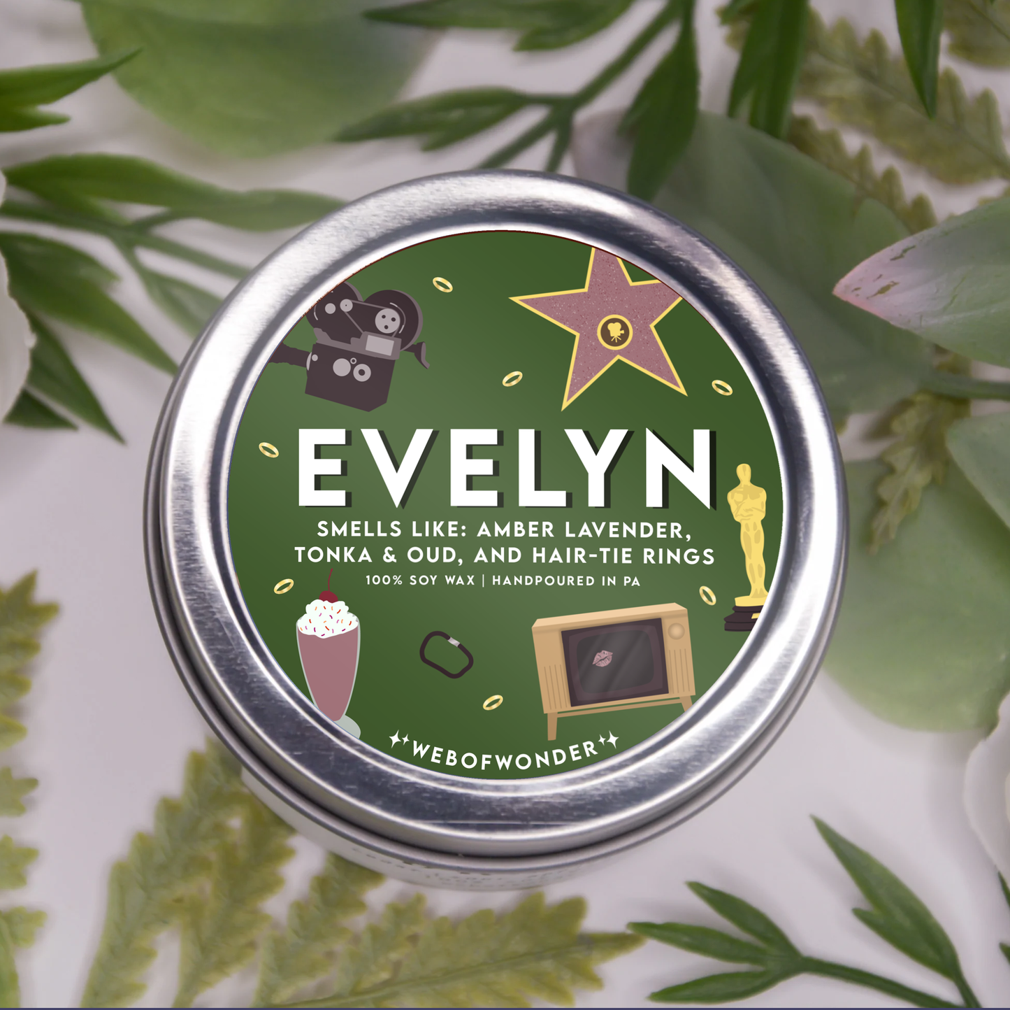 Evelyn | Bookish Inspired | 100% Soy Wax Candle