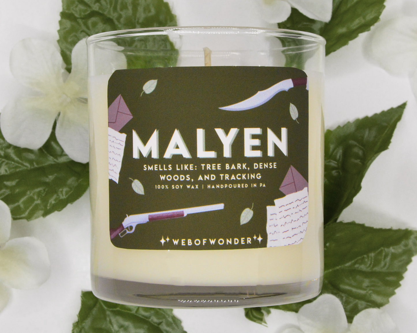 Malyen | Bookish Inspired | 100% Soy Wax Candle