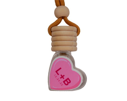 CUSTOM Initial Candy Hearts Car Fresheners