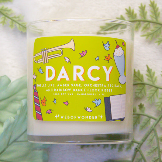 Darcy | Bookish Inspired | 100% Soy Wax Candle