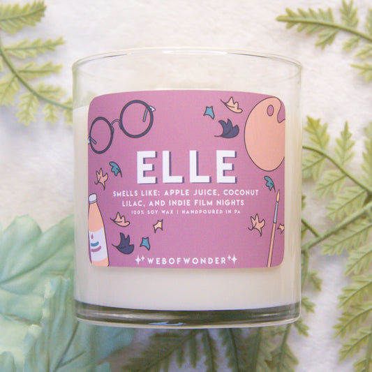 Elle | Bookish Inspired | 100% Soy Wax Candle