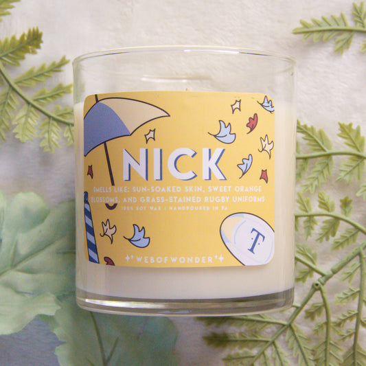 Nick | Bookish Inspired | 100% Soy Wax Candle