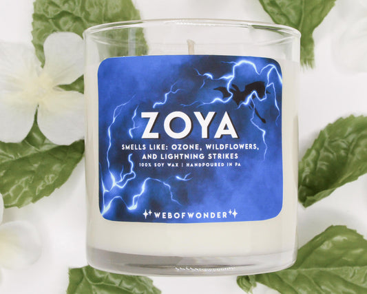 Zoya | Bookish Inspired | 100% Soy Wax Candle