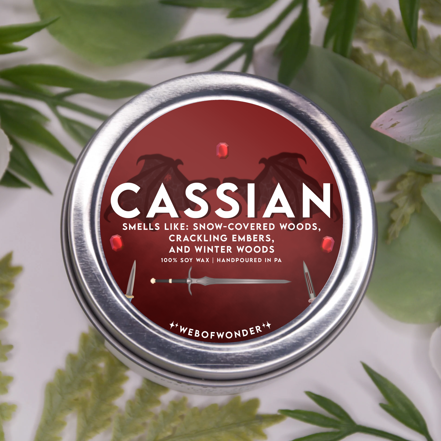 Cassian | Bookish Inspired | 100% Soy Wax Candle