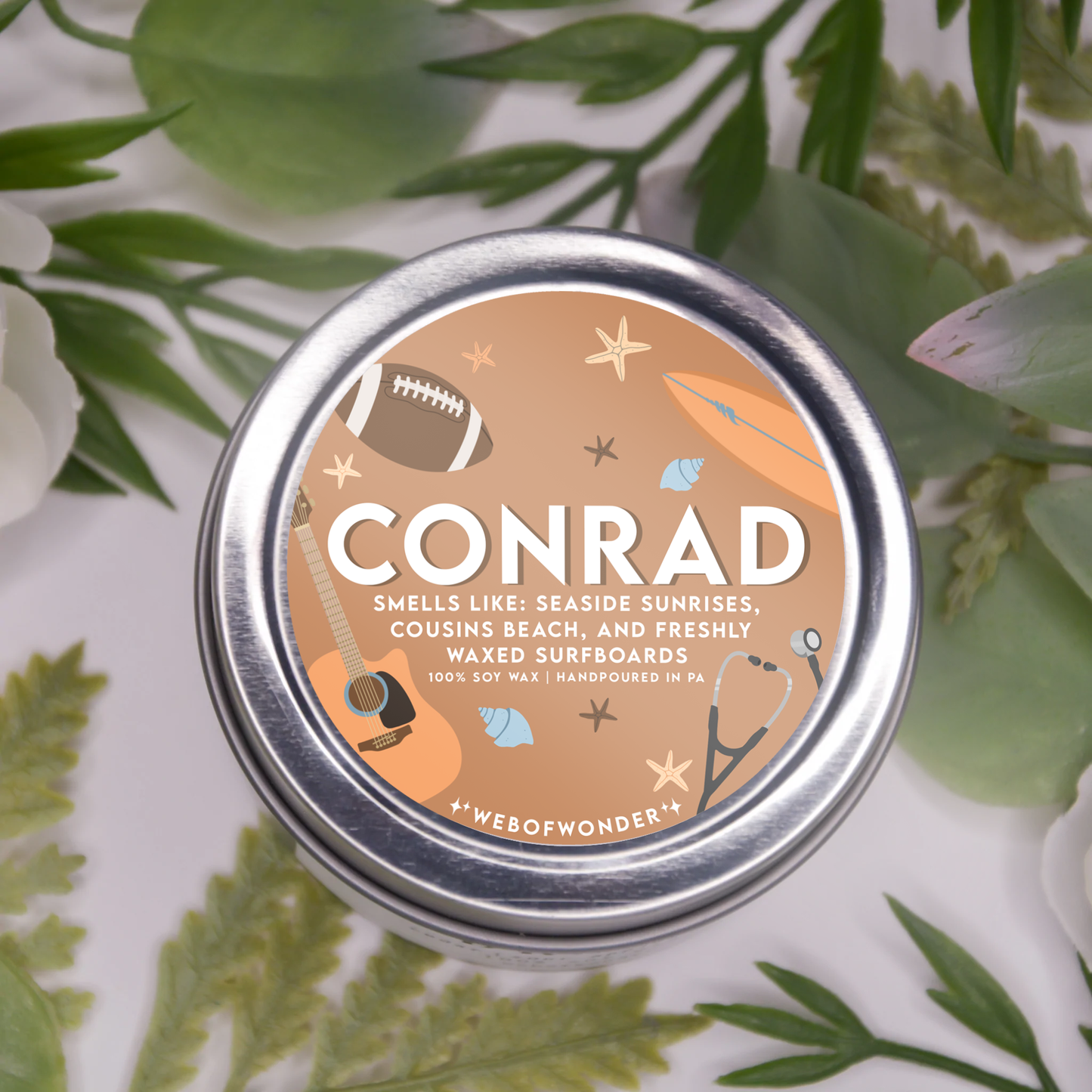 Conrad | Bookish Inspired | 100% Soy Wax Candle