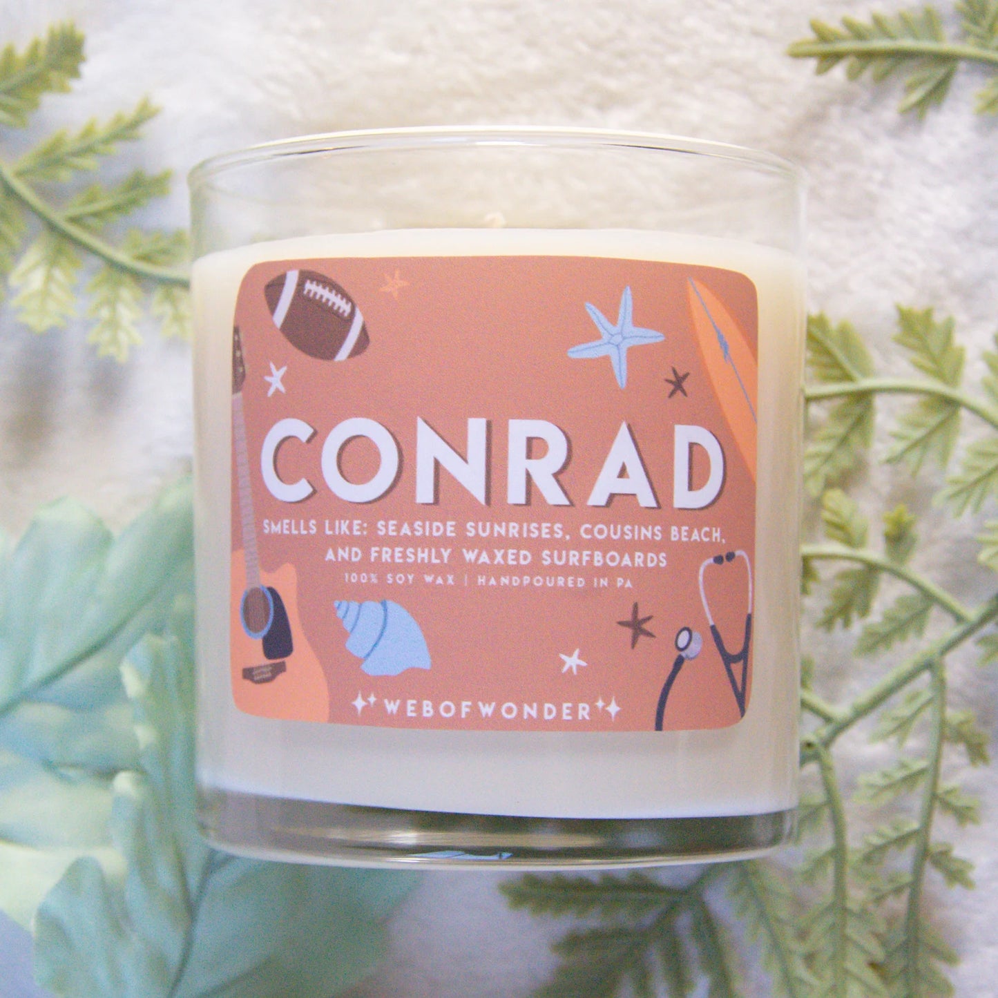 Conrad | Bookish Inspired | 100% Soy Wax Candle