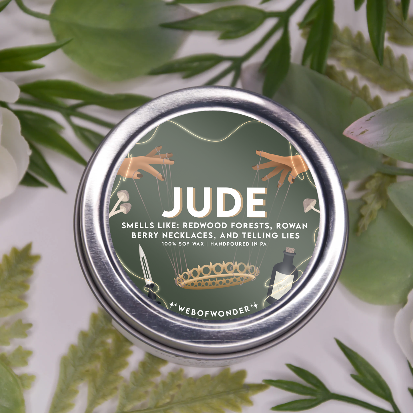 Jude | Bookish Inspired | 100% Soy Wax Candle