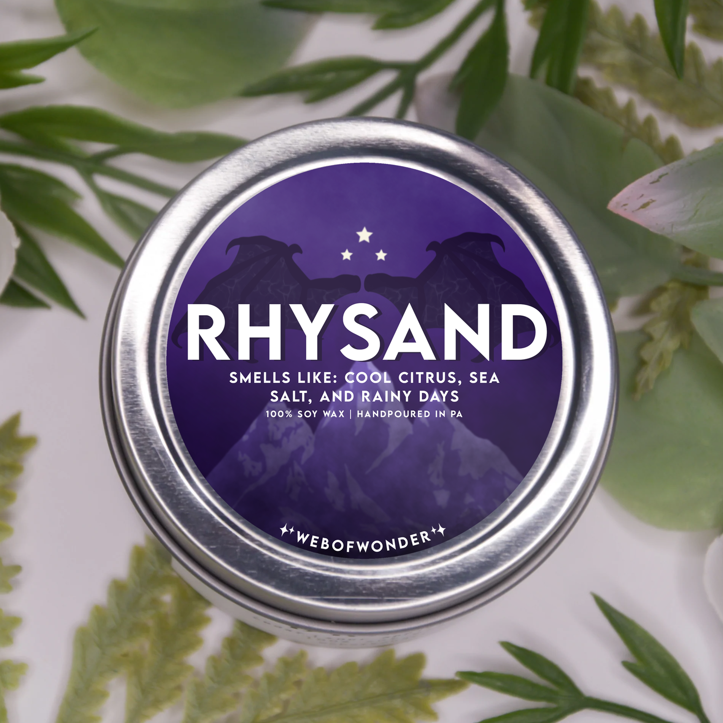 Rhysand | Bookish Inspired | 100% Soy Wax Candle